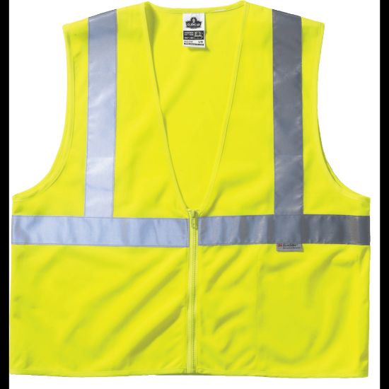 Picture of Ergodyne GloWear Safety Vest, Polyester Mesh, Type-R Class 2, 2X/3X, Lime, 8220Z