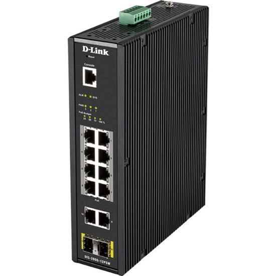 Picture of D-Link Gigabit Smart Managed Industrial 12-Port PoE Switch