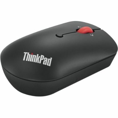 Picture of Lenovo ThinkPad USB-C Wireless Compact Mouse - Optical - Wireless - 2.40 GHz - Black - USB Type C - 2400 dpi - Scroll Wheel - Symmetrical