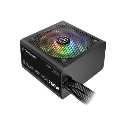 Picture of Thermaltake SMART BX1 RGB SP-750AH2NKB - Power supply (internal) - ATX12V 2.4/ EPS12V 2.92 - 80 PLUS Bronze - 750 Watt - active PFC - black