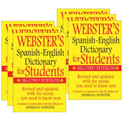 Picture of Websters Spanish-English Dictionaries For Students, 2nd Edition, Pack Of 6 Dictionaries