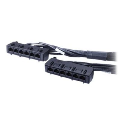 Picture of APC Data Distribution Cable - Network cable - TAA Compliant - RJ-45 (F) to RJ-45 (F) - 60 ft - UTP - CAT 6 - black