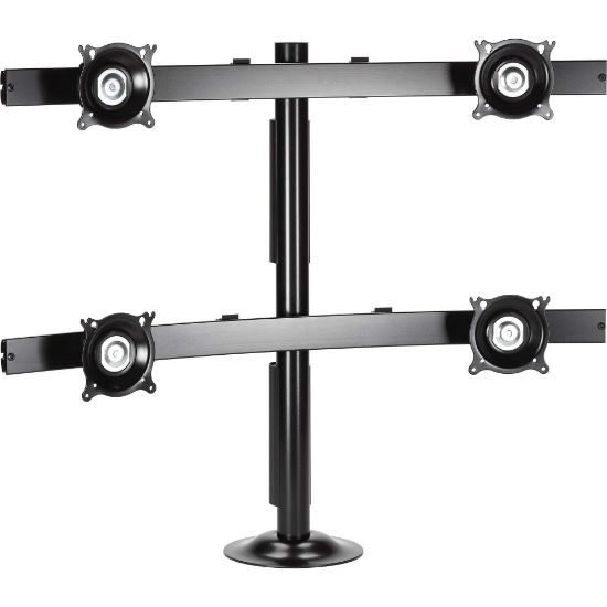 Picture of Chief KTG445B Widescreen Quad Monitor Grommet Mount - 20 lb - Black