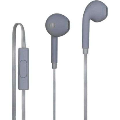 Picture of iStore Classic Fit Earbuds (Gray) - Gray - Mini-phone (3.5mm) - Wired - Earbud - 4.33 ft Cable