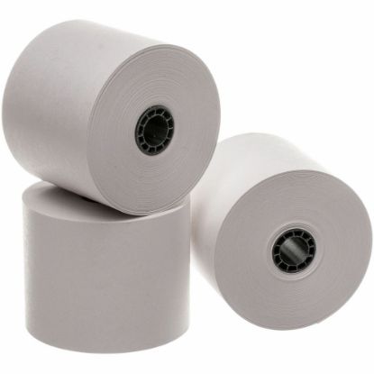 Picture of Business Source Single-ply 150ft Adding Machine Rolls - 2 1/4in x 150 ft - 100 / Carton - Sustainable Forestry Initiative (SFI) - Lint-free - White