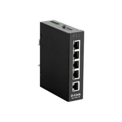 Picture of D-Link DIS 100G-5W - Switch - unmanaged - 5 x 10/100/1000 - DIN rail mountable, wall-mountable