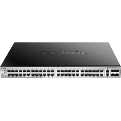 Picture of D-Link DGS-3130-54PS Ethernet Switch - 50 Ports - Manageable - Gigabit Ethernet - 1000Base-T - 3 Layer Supported - Modular - Optical Fiber, Twisted Pair