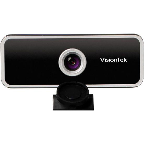 Picture of VisionTek VTWC20 Webcam - 30 fps - USB-A - 1920 x 1080 Video - Fixed focus - Dual Microphone - Notebook - CMOS Sensor - Compatible with MS Teams, Zoom, Skype