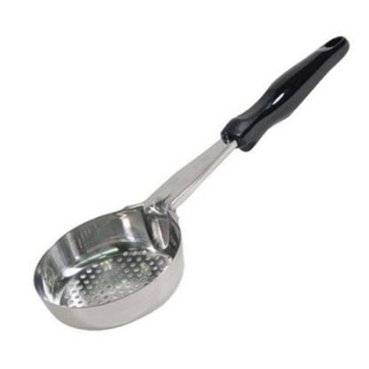 Picture of Vollrath Spoodle Perforated Portion Spoon With Antimicrobial Protection, 8 Oz, Black