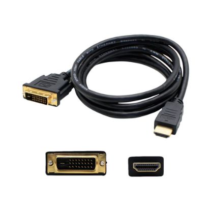 Picture of AddOn 6ft HDMI to DVI-D Adapter Cable - Adapter cable - DVI-D male to HDMI male - 6 ft - black