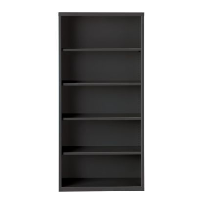 Picture of Hirsh 72inH 5-Shelf Metal Bookcase, Charcoal