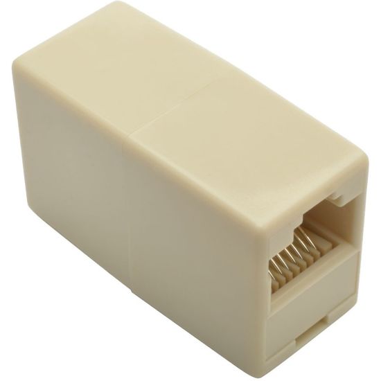 Picture of Tripp Lite Straight-Through RJ45 Modular In-Line Coupler (RJ45 F/F), 10 Pack - 10 Pack - 1 x RJ-45 Network Female - 1 x RJ-45 Network Female - White