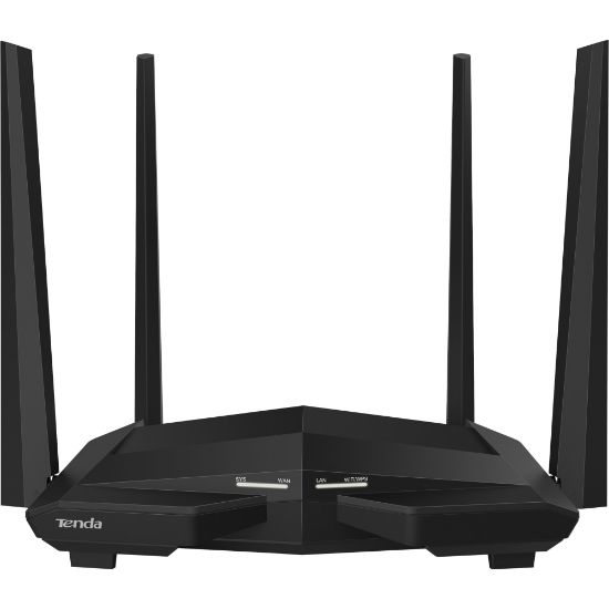 Picture of Tenda AC10 Wi-Fi 5 IEEE 802.11ac Ethernet Wireless Router - 2.40 GHz ISM Band - 5 GHz UNII Band(4 x External) - 145.88 MB/s Wireless Speed - 3 x Network Port - 1 x Broadband Port - Gigabit Ethernet - VPN Supported - Desktop