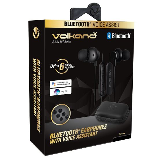 Picture of Volkano X Asista Series Wireless Earbuds, Black, VK-1103-E01-BK