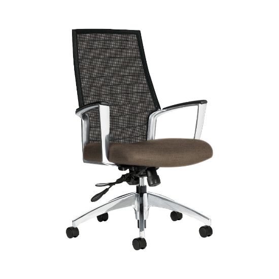 Picture of Global Accord Mesh High-Back Tilter Chair, 44inH x 25inW x 25inD, Earth