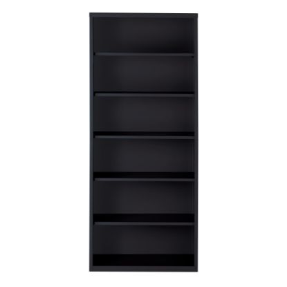 Picture of Hirsh 82inH 6-Shelf Metal Bookcase, Black