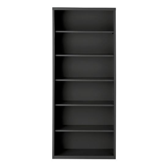 Picture of Hirsh 82inH 6-Shelf Metal Bookcase, Charcoal