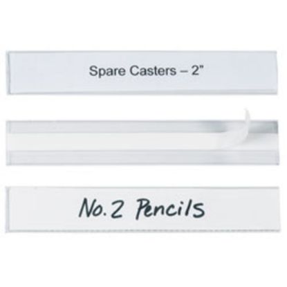 Picture of HOL-DEX Self-Adhesive Plastic Label Holders, 1in x 6in, Clear, Pack Of 12