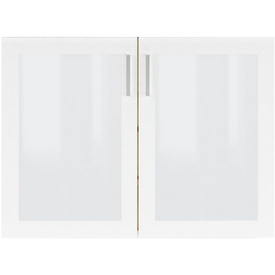 Picture of Safco Resi Glass Door Kit For Resi Open Storage Cabinet, 25-3/4in x 18in, Designer White