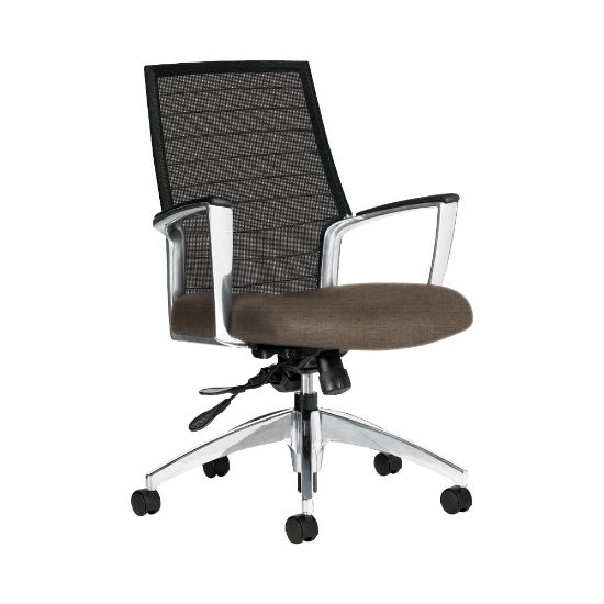 Picture of Global Accord Mesh Mid-Back Tilter Chair, 37inH x 25inW x 25inD, Earth