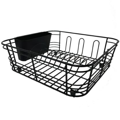 Picture of Better Houseware 2-Piece Dish Drainer, 5inH x 13inW x 14-1/2inD, Black