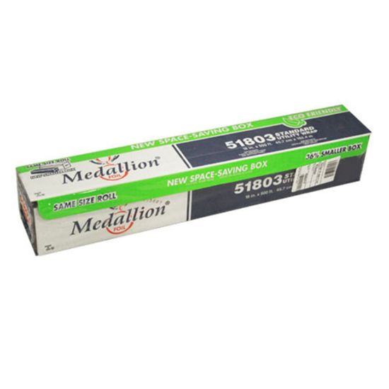 Picture of Medallion Cutterbox Aluminum Foil Roll, 18in x 500ft, Silver