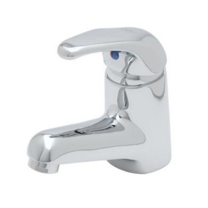 Picture of T&S Brass Single-Hole Deck-Mount Single-Lever Faucet, 5in Spout, Chrome