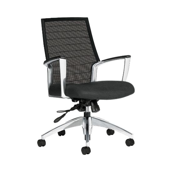 Picture of Global Accord Mesh Mid-Back Tilter Chair, 37inH x 25inW x 25inD, Granite Rock