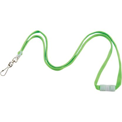 Picture of Advantus Neon Breakaway Lanyard - 12 / Pack - 0.5in Width x 36in Length - Neon Green