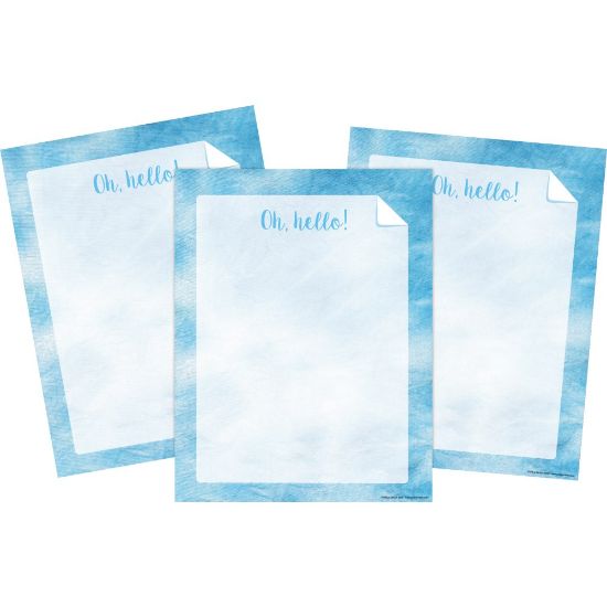 Picture of Barker Creek Designer Computer Paper, 8-1/2in x 11in, Blue Tie-Dye, 50 Sheets Per Pack, Case Of 3 Packs