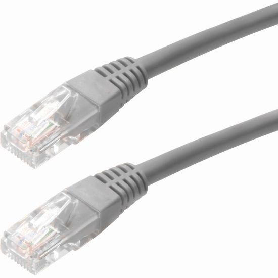 Picture of 4XEM 35FT Cat5e Molded RJ45 UTP Network Patch Cable (Gray) - 35 ft Category 5e Network Cable for Network Device, Notebook, Computer, Router, Switch, Gaming Console - First End: 1 x RJ-45 Network - Male - Second End: 1 x RJ-45 Network - Male