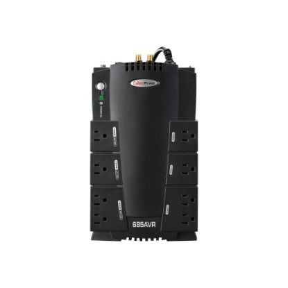 Picture of CyberPower CP685AVR Uninterruptible Power Supply, 8 Outlets, 685VA/390 Watt