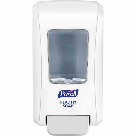 Picture of PURELL FMX-20 Foam Soap Dispenser - Manual - 2.11 quart Capacity - Site Window, Locking Mechanism, Durable, Wall Mountable, Rugged - White - 6 / Carton