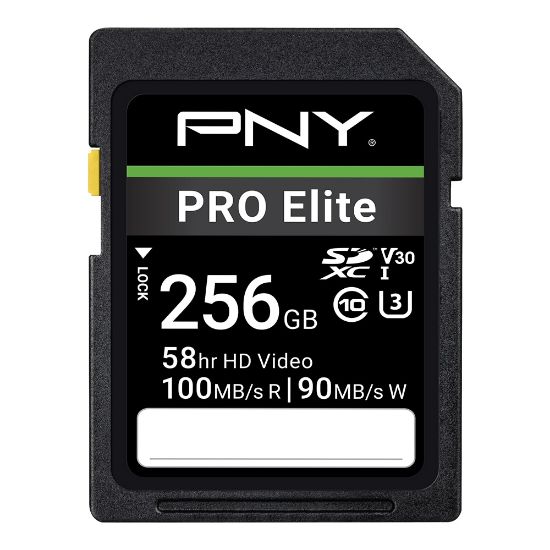 Picture of PNY PRO Elite Class 10 U3 V30 SD Flash Memory Card, 256GB