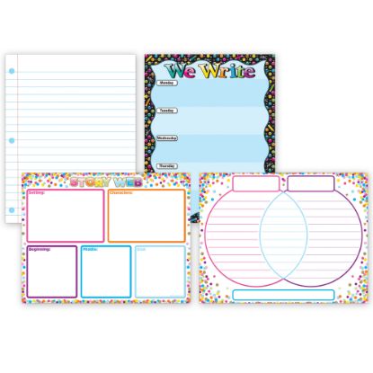 Picture of Ashley Productions Smart Poly Primary Writing Charts, 17in x 22in, Multicolor, Set Of 4 Charts