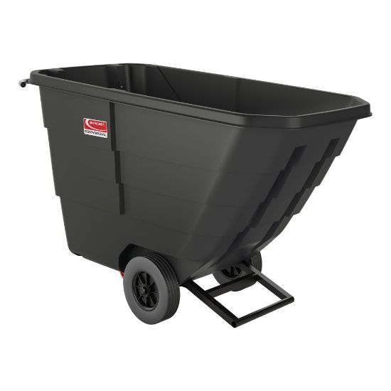 Picture of Suncast Commercial Tilt Truck, Light Duty, 0.5 Cu Yd., 34-7/8inH x 27-3/4inW x 59-1/8inD, Black