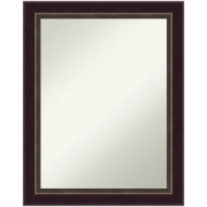 Picture of Amanti Art Signore Bronze Non-Beveled Rectangle Wood Framed Bathroom Wall Mirror, 28-1/4in x 22-1/4in