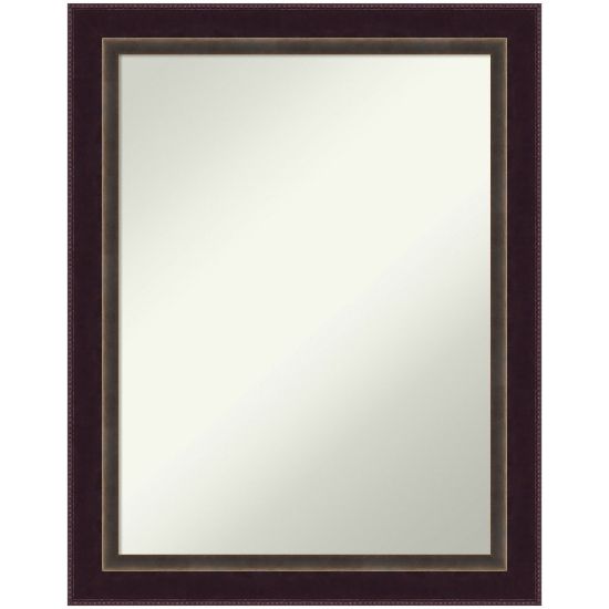 Picture of Amanti Art Signore Bronze Non-Beveled Rectangle Wood Framed Bathroom Wall Mirror, 28-1/4in x 22-1/4in