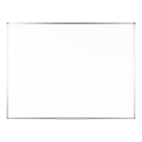 Picture of Bi silque Ayda Magnetic Dry-Erase Whiteboard, 48in x 36in, Aluminum Frame With Silver Finish