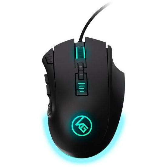 Picture of Kaliber Gaming 12-Button MMO Mouse - Optical - Cable - 1 - USB 2.0 - 16000 dpi - Scroll Wheel - 12 Button(s)