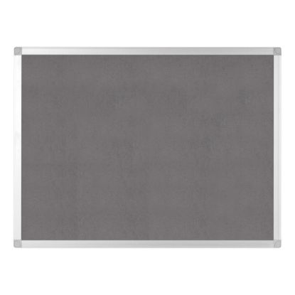 Picture of Bi silque Ayda Bulletin Board, 36in x 24in, Aluminum Frame With Silver Finish