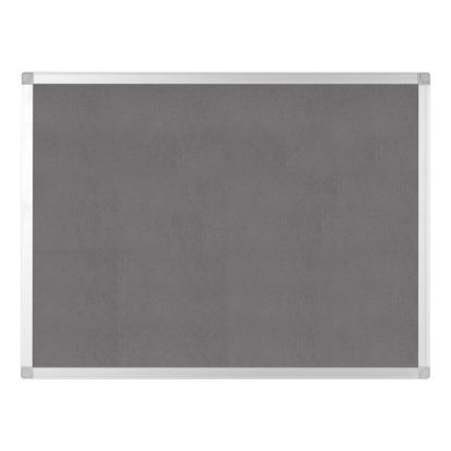 Picture of Bi silque Ayda Bulletin Board, 48in x 36in, Aluminum Frame With Silver Finish