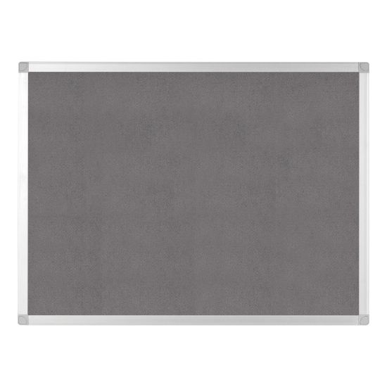 Picture of Bi silque Ayda Bulletin Board, 48in x 36in, Aluminum Frame With Silver Finish