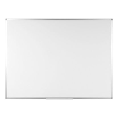 Picture of Bi silque Ayda Non-Magnetic Dry-Erase Whiteboard, 24in x 36in, Aluminum Frame With Silver Finish