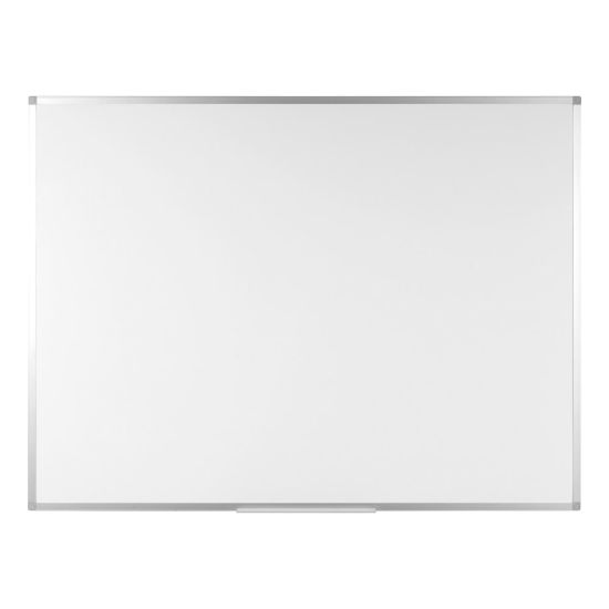 Picture of Bi silque Ayda Non-Magnetic Dry-Erase Whiteboard, 24in x 36in, Aluminum Frame With Silver Finish