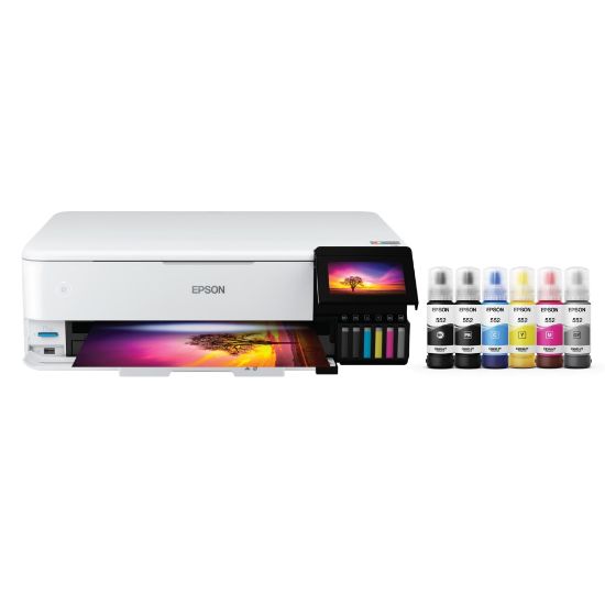 Picture of Epson EcoTank Photo ET-8550 SuperTank Wide-Format Wireless Inkjet All-In-One Color Printer