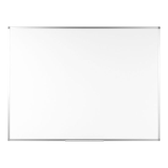 Picture of Bi silque Ayda Non-Magnetic Dry-Erase Whiteboard, 18in x 24in, Aluminum Frame With Silver Finish