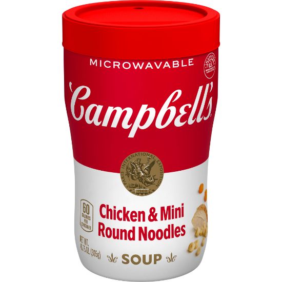 Picture of Campbells Soup On The Go Chicken With Mini Noodles Cups, 10.75 Oz, Case Of 8 Cups