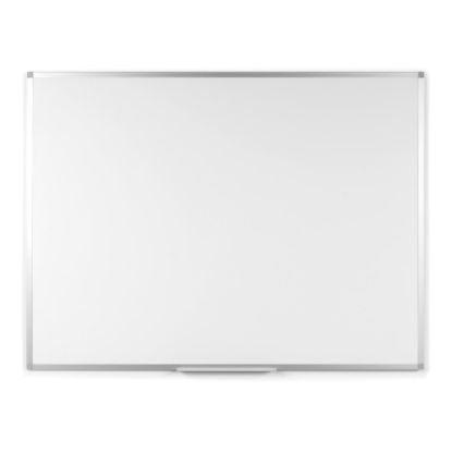 Picture of Bi silque Ayda Melamine Dry-Erase Whiteboard, 48in x 36in, Aluminum Frame With Silver Finish