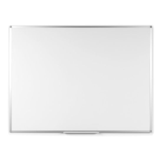 Picture of Bi silque Ayda Melamine Dry-Erase Whiteboard, 48in x 36in, Aluminum Frame With Silver Finish